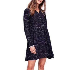 Free people Rain or Shine Space Relaxed dress Black size XS